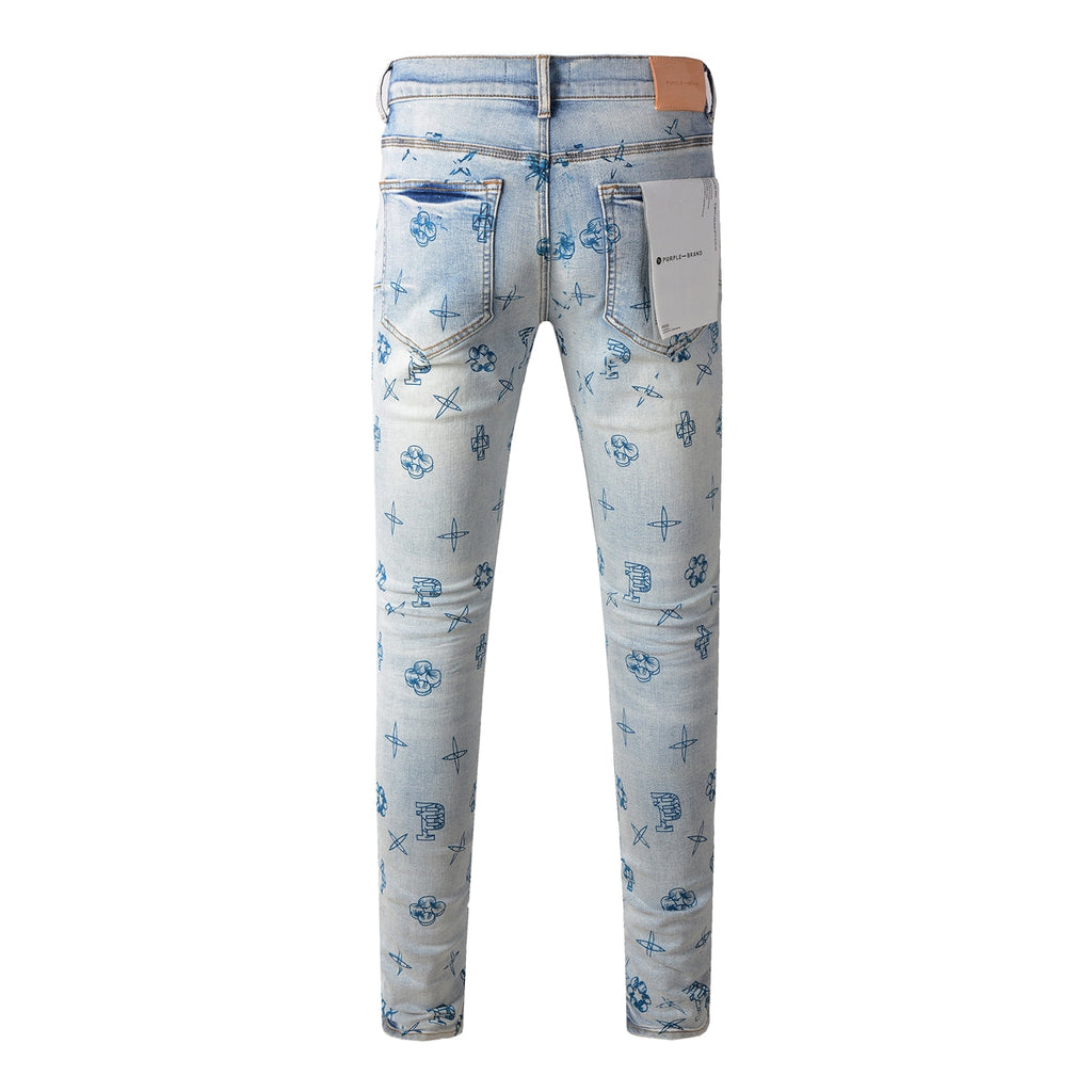 Men's Purple Jeans 9063
