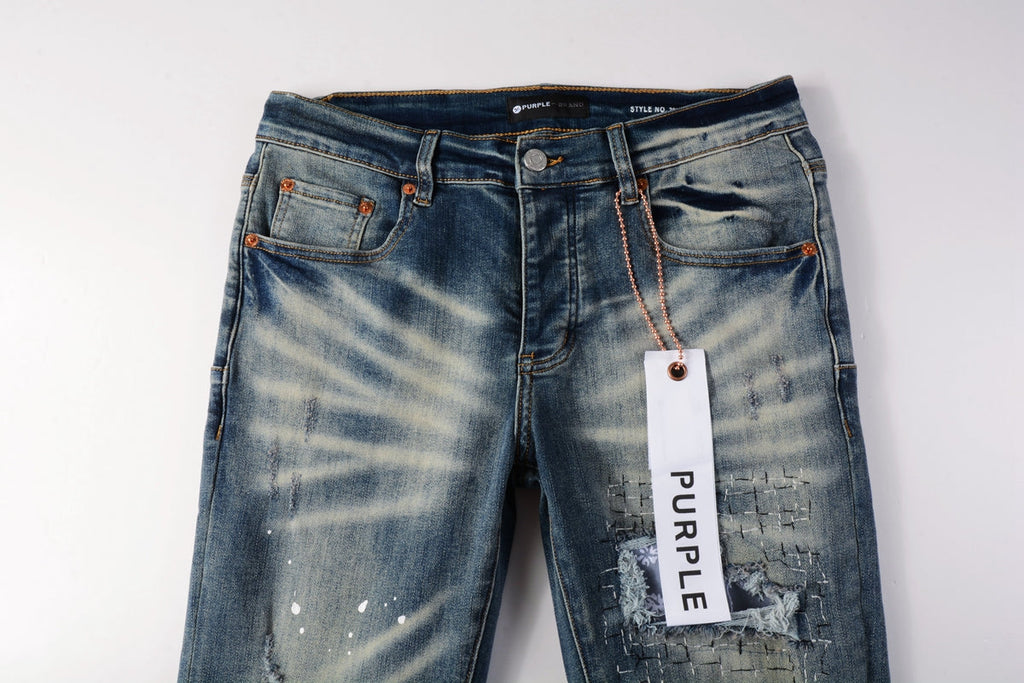 Men's Purple Jeans 9025