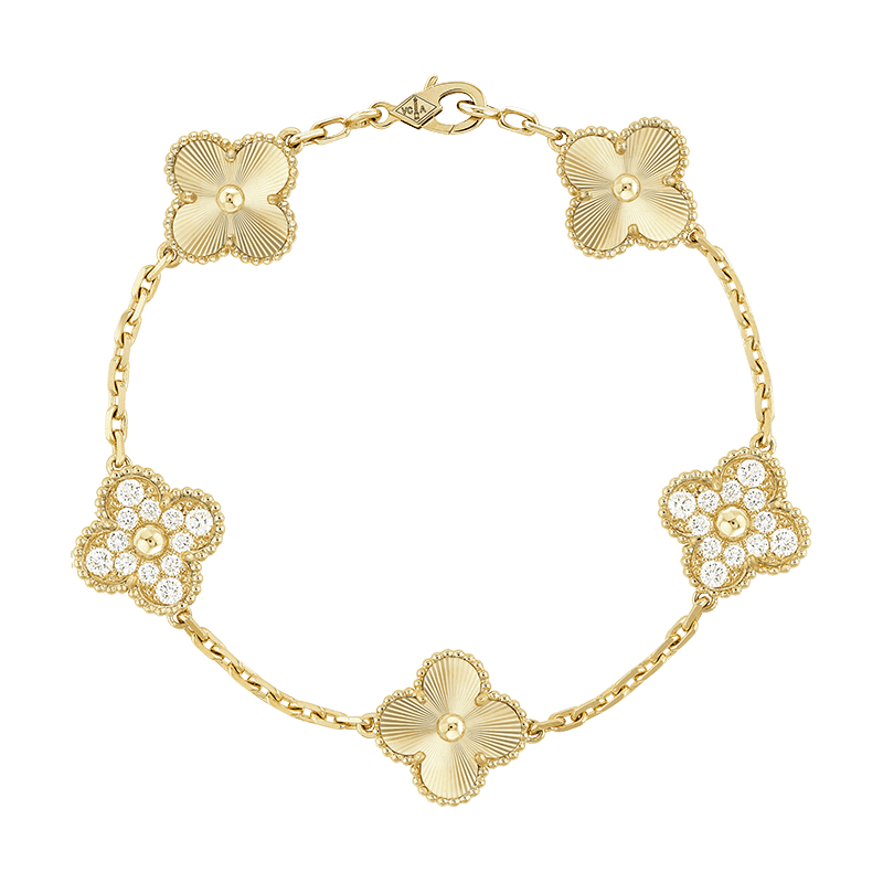 Van Cleef & Arpels Vintage Alhambra Five Motifs Bracelet
